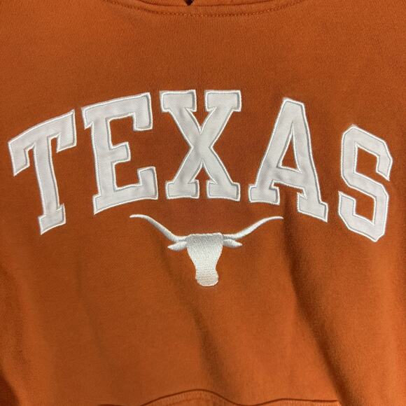 Authentic Apparel Texas Longhorns Hoodie Womens Small Orange Drawstring Pullover - Picture 6 of 12